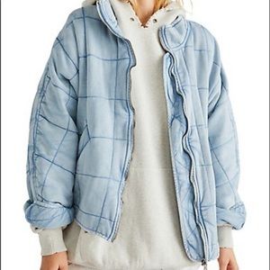 BNWT Free People quilted knit jacket